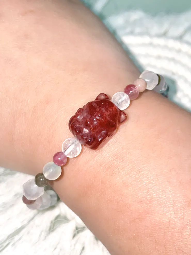 客人訂製九尾狐設計款水晶