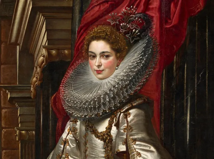 這幅金光閃閃的侯爵夫人畫像，背後有點故事....