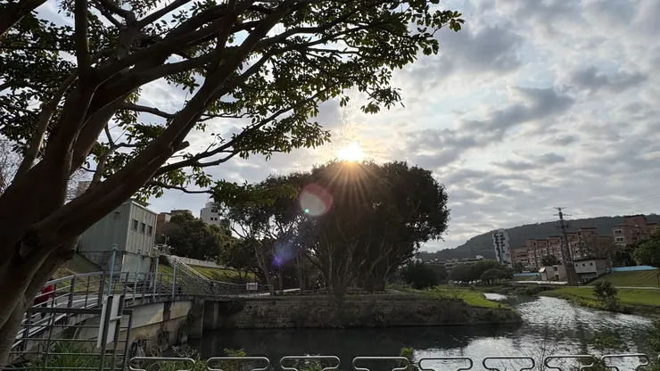 拍攝於2026年3月8日，士林 河堤