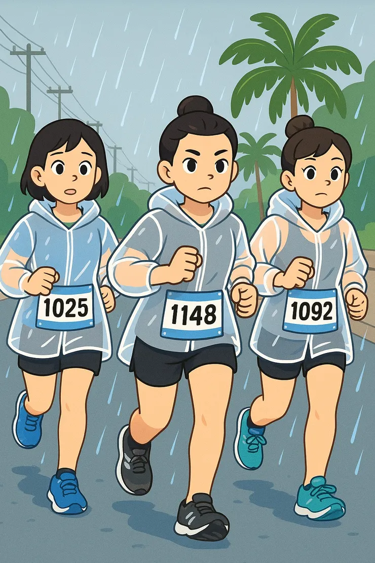 跑者是防水的~~