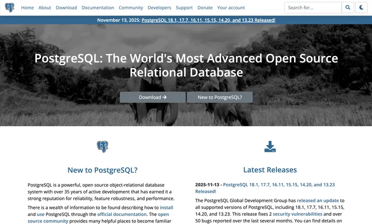 PostgreSQL: The world's most advanced open source database