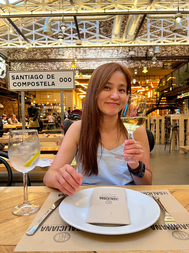 服務生推薦的白酒很好喝！