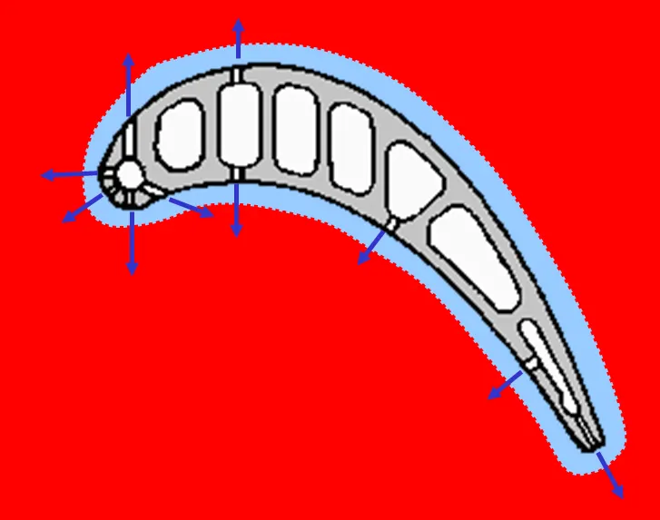 圖6. 氣流隔熱層