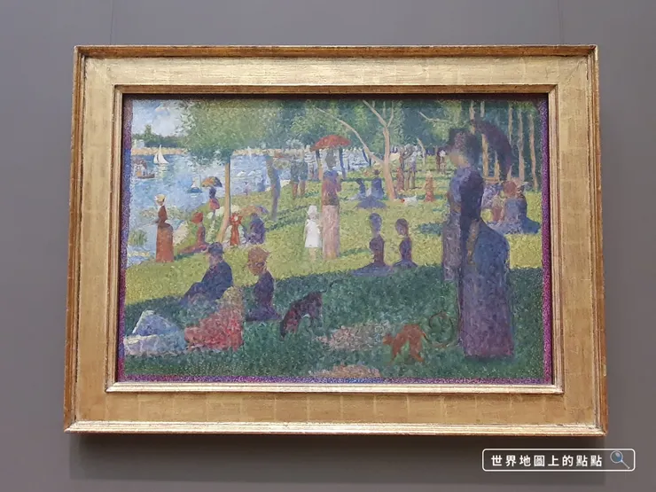 秀拉點描畫法知名畫作〈大傑特島的星期日下午〉