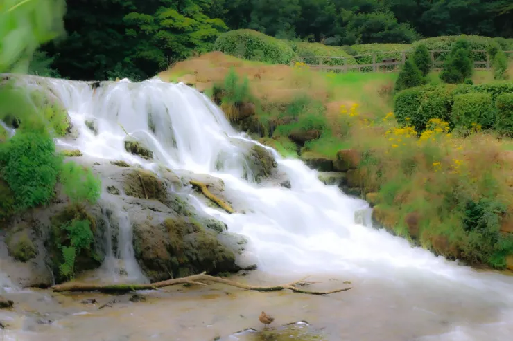 布雷尼宮的後花園一景