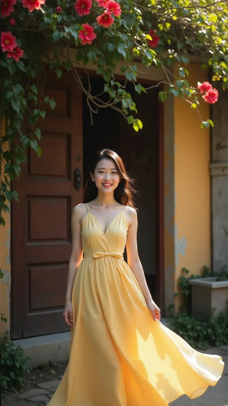 黃色洋裝