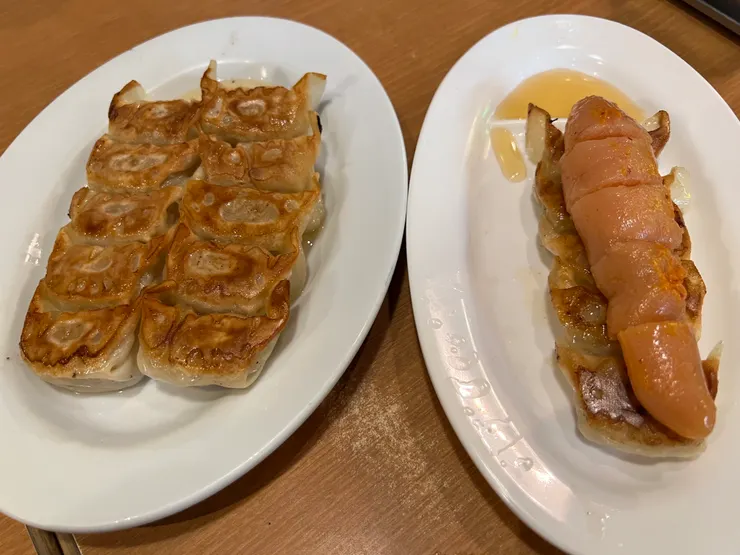 2人前套餐,單點明太子煎餃子