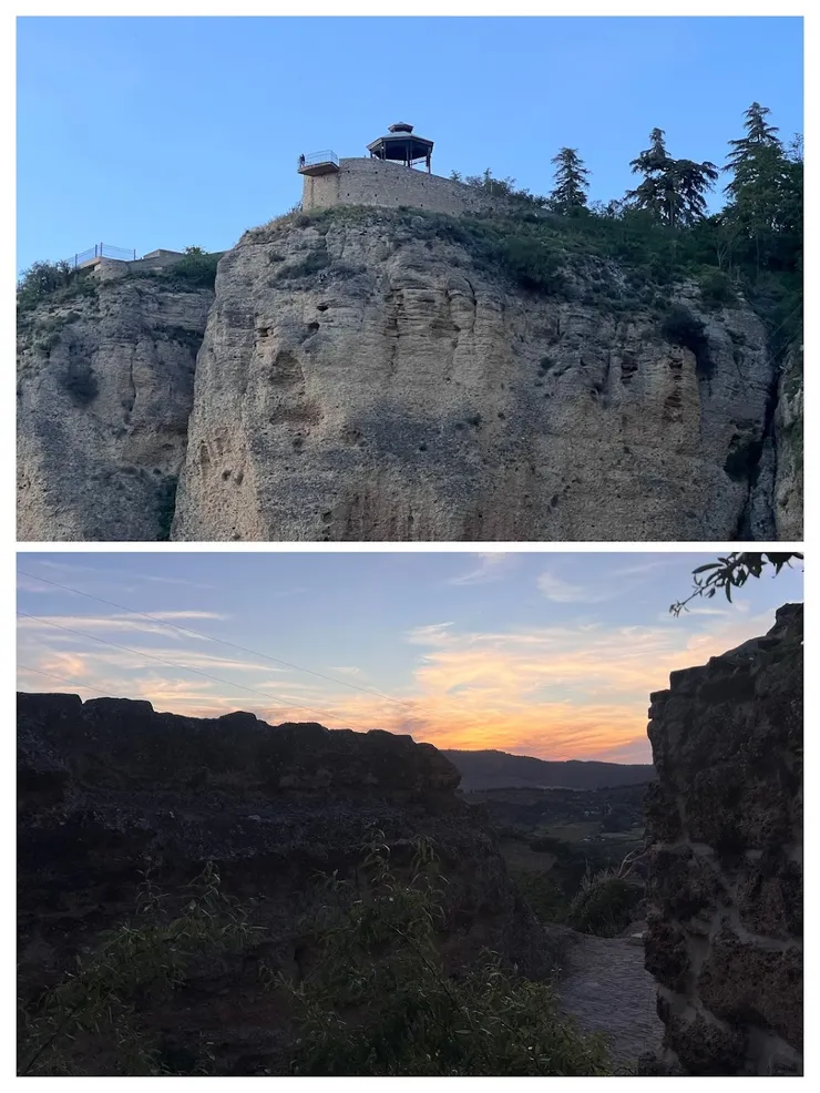 夕陽西下時的國營旅館觀景台