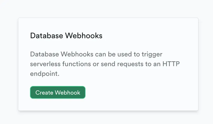 新增webhook的面板