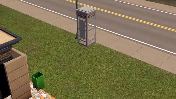 電話亭的後面大家也很少留意吧。