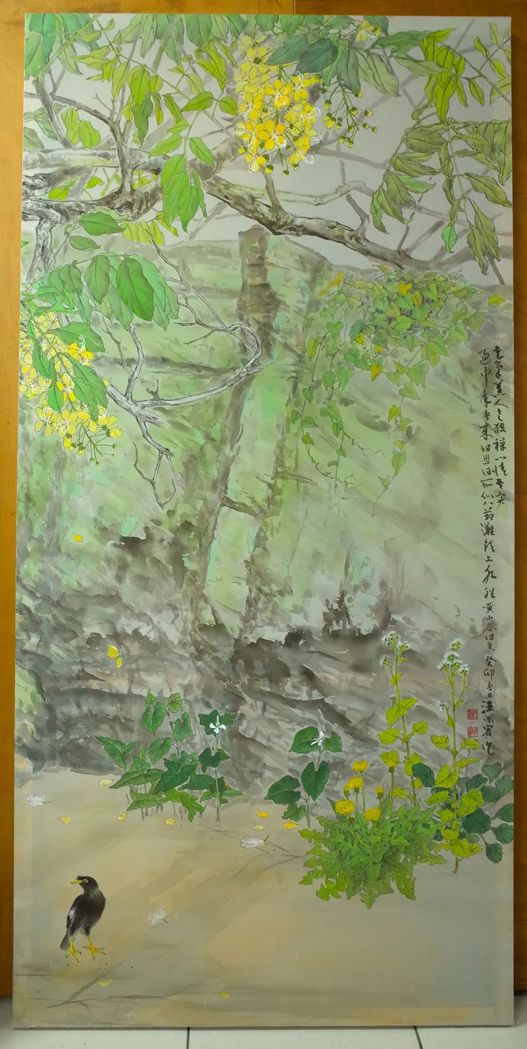 〈黃山谷詩意〉局部－右屏