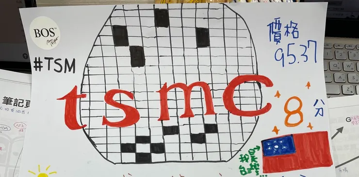 當時我們這組選的就是台灣代表一一護國神山台積電