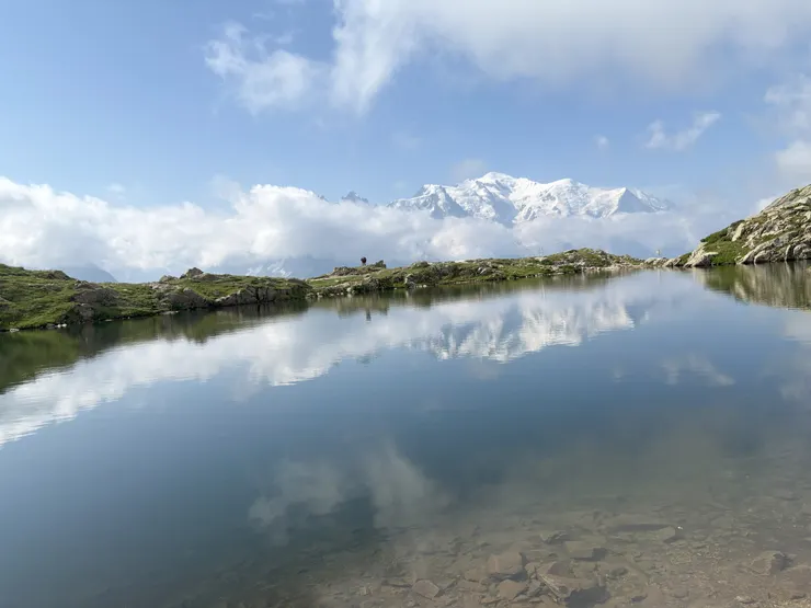 白朗峰與湖面倒影