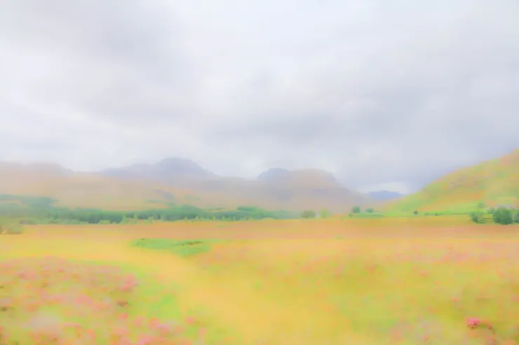 蘇格蘭高地鐵路窗外的景色一景