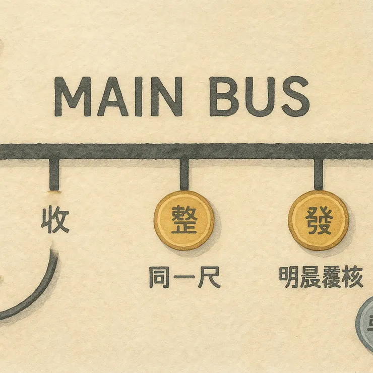 同題一線,沿節點走。