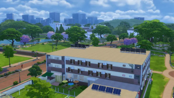 窗戶也用了木材，看下去挺古典，但看到冷氣機又覺得很先進。