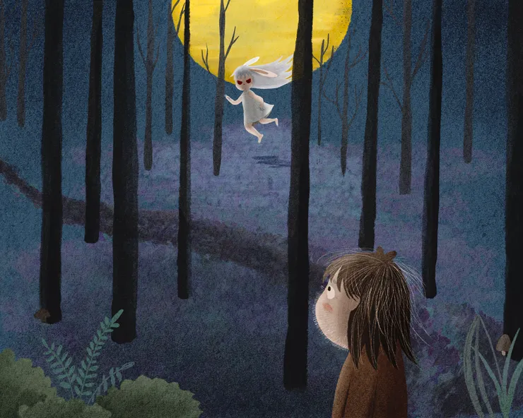 傳說看到怪物的人瞬間長出一身白毛        加尼一起/繪