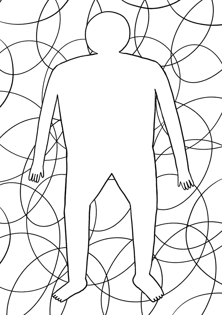 我嘗試自己設計人形圖象空白邊框