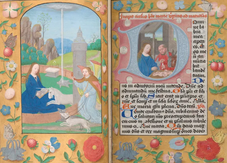 十五世紀的日課經，藏於Morgan Library