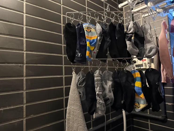 掛滿之後非常壯觀，這就是我一整年來的戰友。