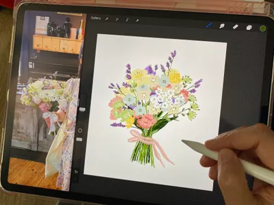 來畫我的新娘捧花