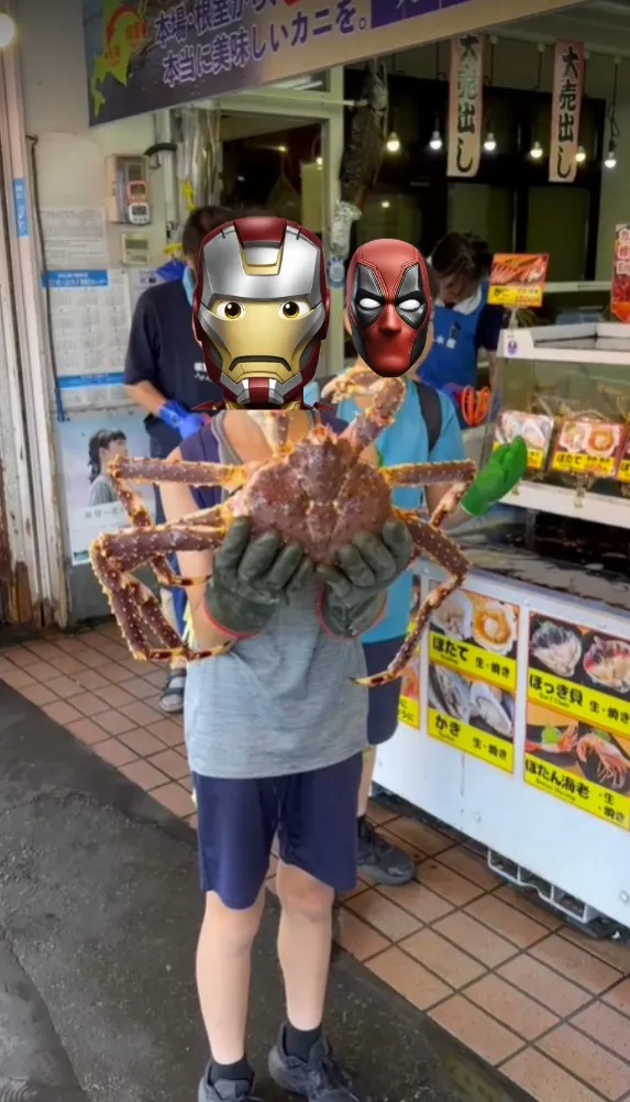 購買帝王蟹可以拍照