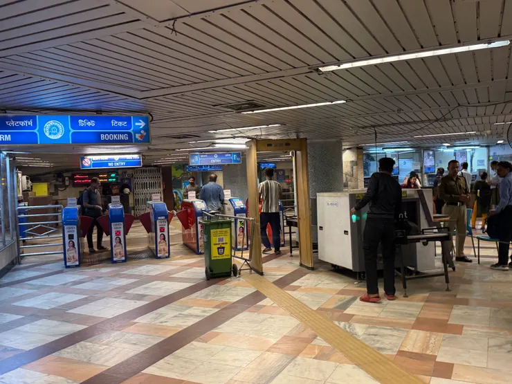 印度捷運的安檢口