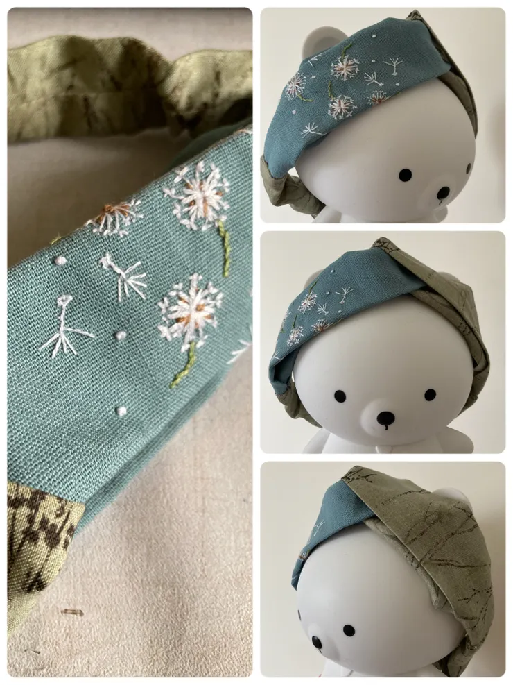 第一次做髮帶，挑戰成功！