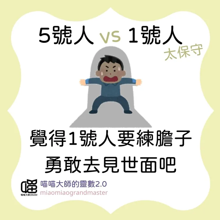 生命靈數5號人 vs 1號人互動