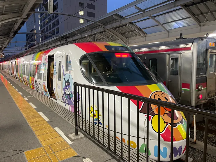 可愛的麵包超人列車