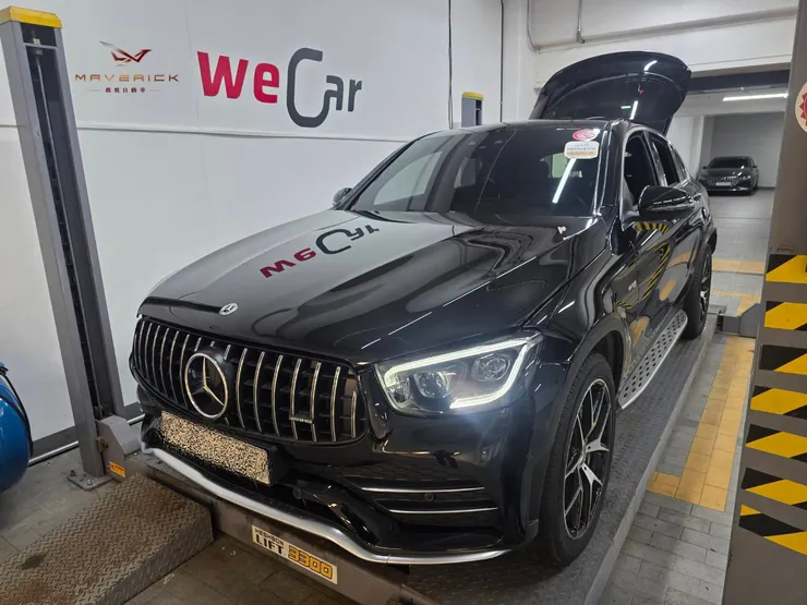專業外匯車代購服務分享：2022 GLC43 Coupe 依客戶需求進行第二次第三方鑑定與原廠保養檢查。從細節把關到風險控管，讓每一位客戶買得安心、開得放心。