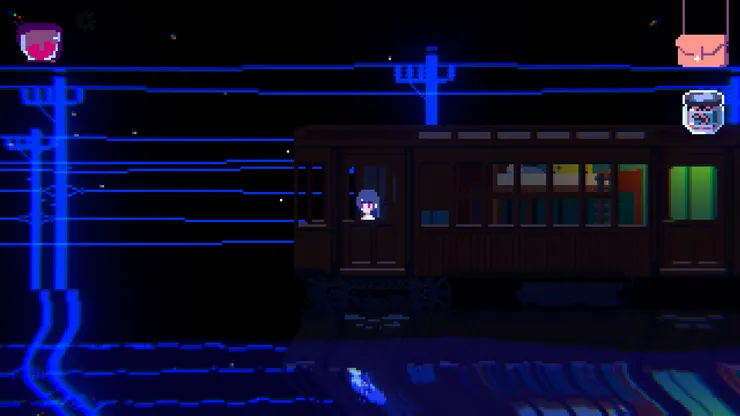 火車行駛在水面上(來源:遊戲截圖)