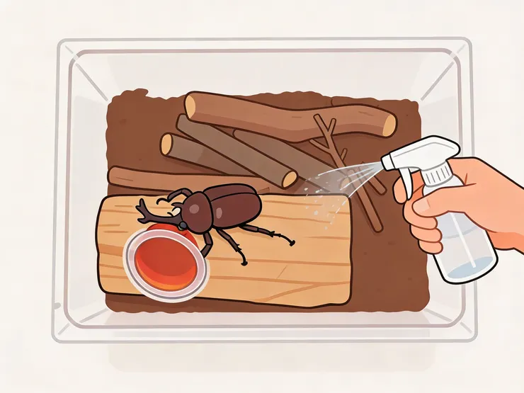 一周噴水一次，保持濕度