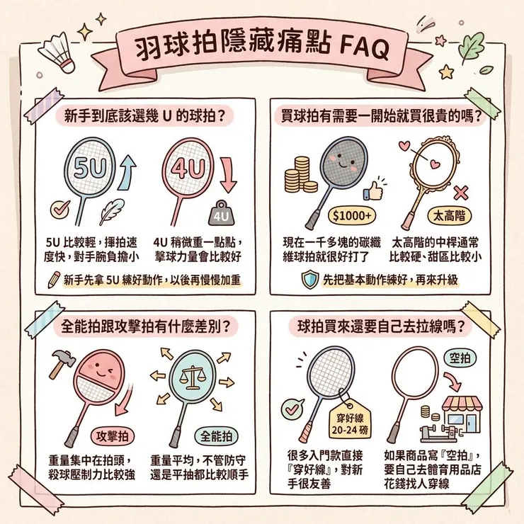 羽球拍隱藏痛點