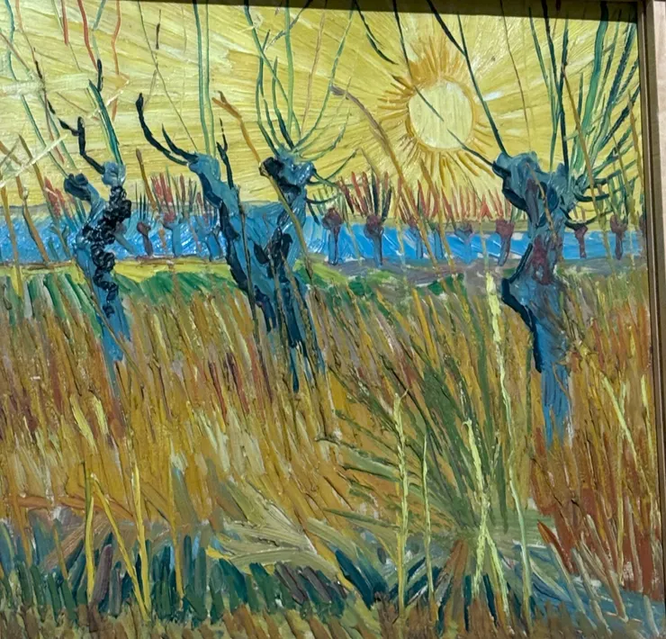 <日落時柳樹>  文森·梵谷  攝於《梵谷：尋光之路》展覽  富邦美術館