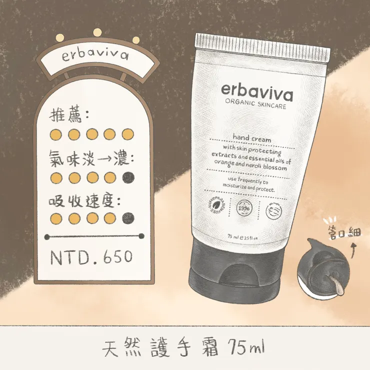 erbaviva | 天然護手霜 75ml