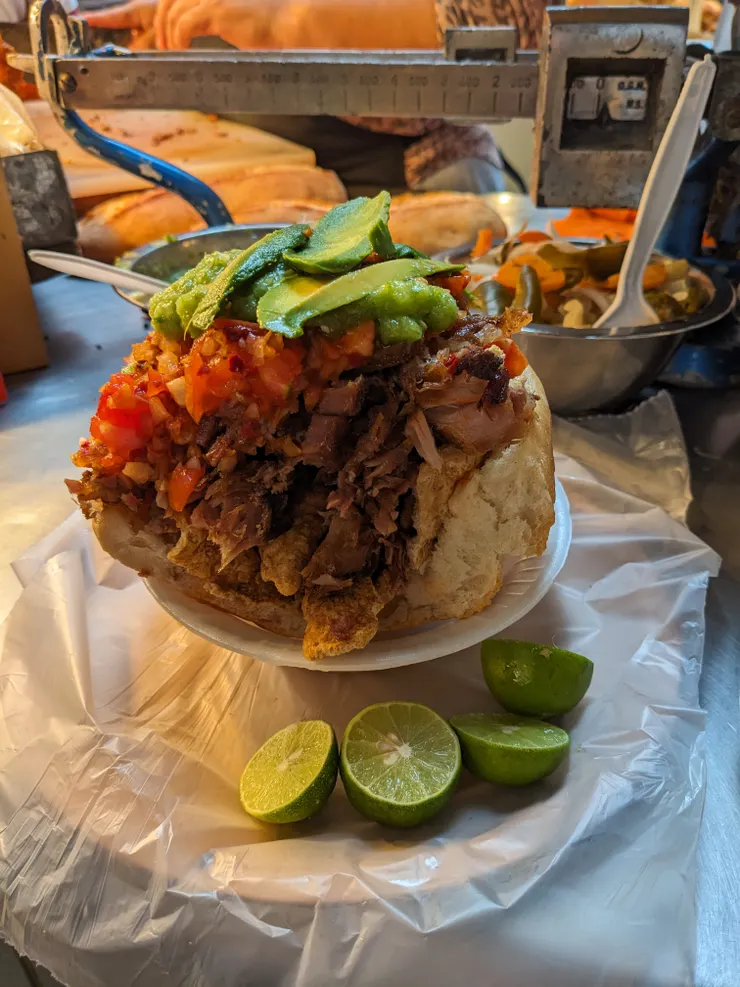 外面市場的美食