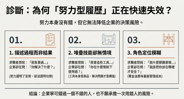 為何「努力型履歷」正在快速失效