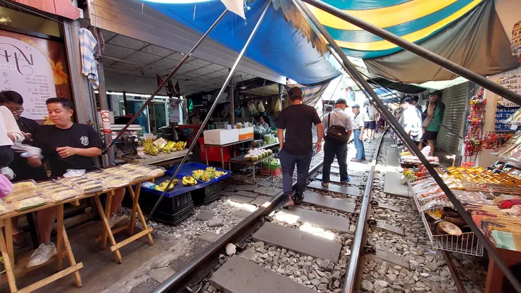 市集裡的農產品