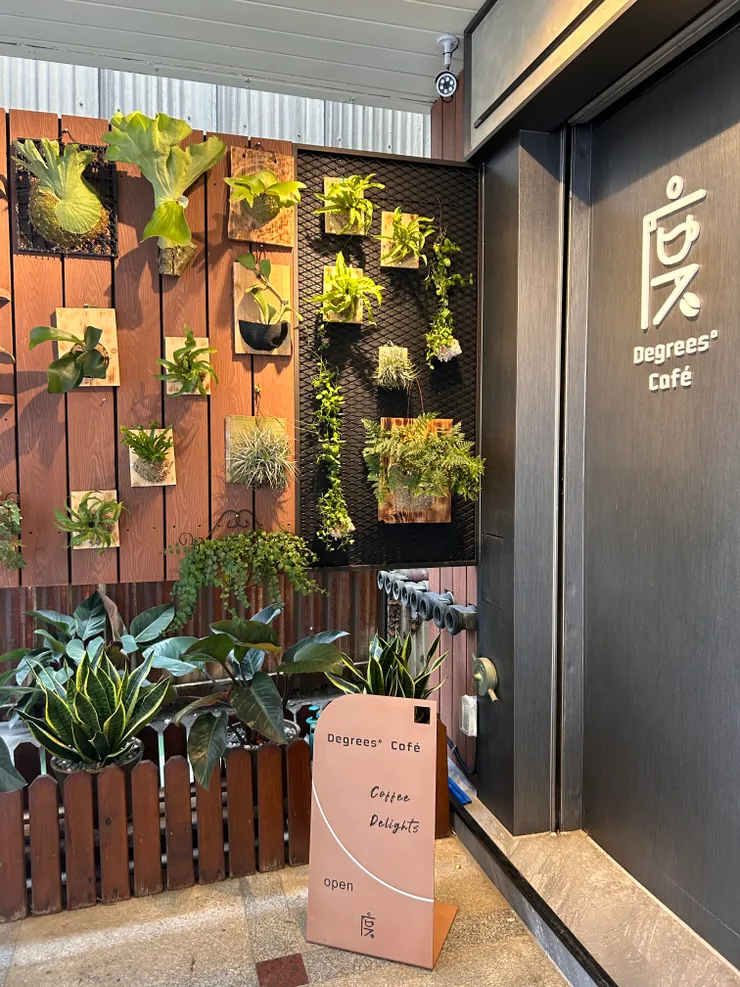 門口綠意盡入眼簾