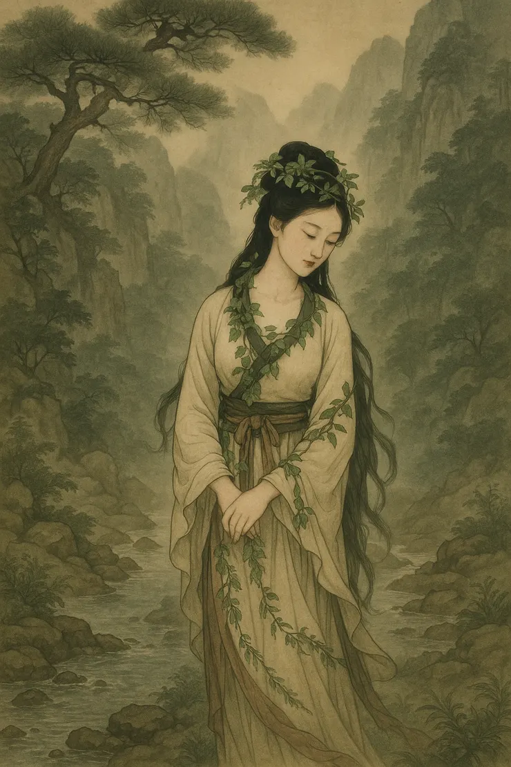 既含睇兮又宜笑，子慕予兮善窈窕。