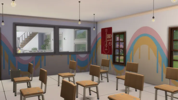 這些大窗除了讓外面看到裏面，也讓裏面看到外面，不是在說廢話，誰喜歡被關在只看到某一面的房間？