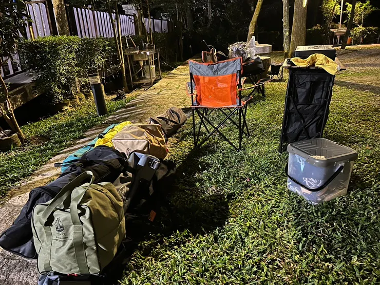 下裝備準備搭帳