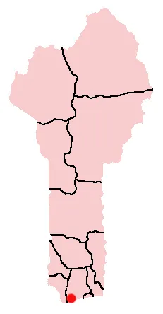 聖若昂堡所在的 Uidá 市位於今貝寧共和國南部海岸