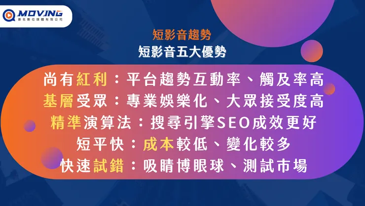 短影音的五大優點