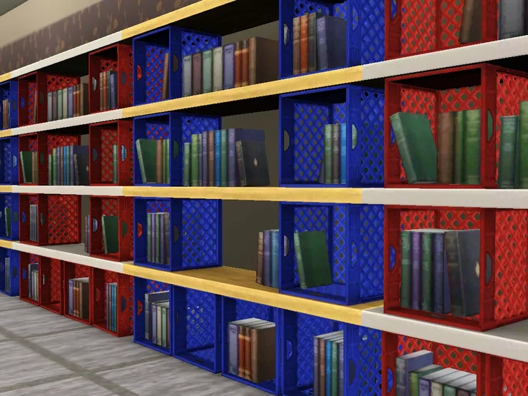 全店最裏面那排書架。