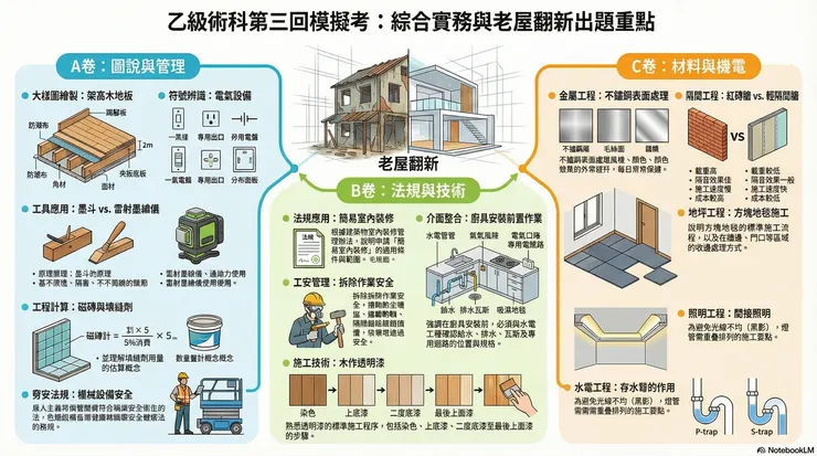 NotebookLM 室裝乙級模考試卷-3(資訊圖表供參，有些中文字顯示不出來) 