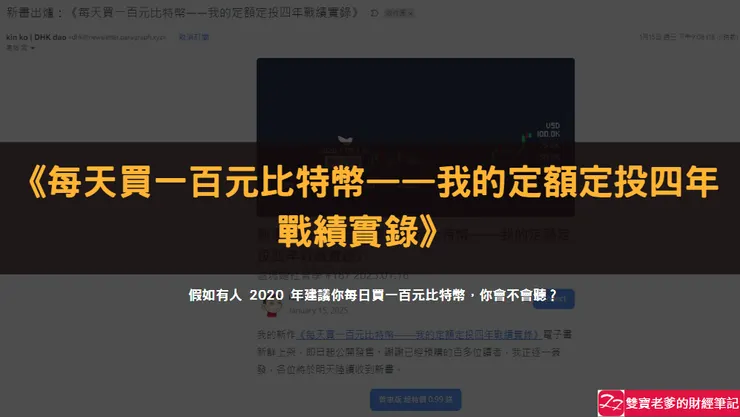 NFT|每天買一百元比特幣:我的定額定投四年戰績實錄