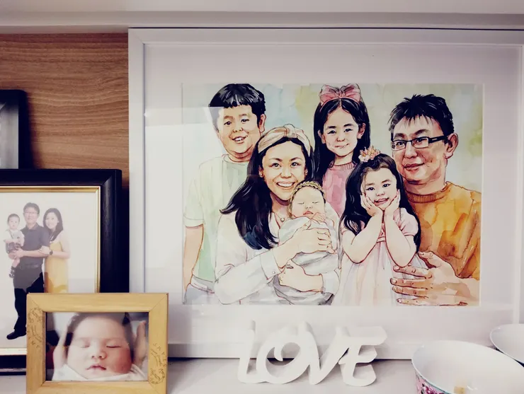 友人寄来的全家福