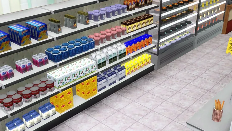 食物的貨架多壯觀！這才像家店嘛！